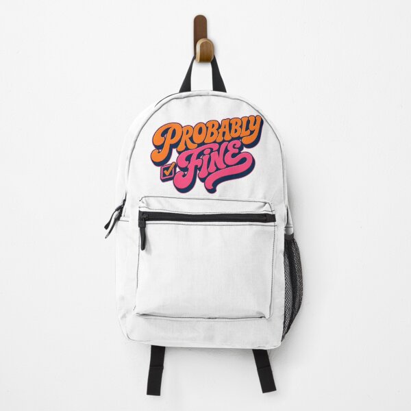 Item preview, Probably Fine | Corporate Chaos Deadpan Humor Retro Typography designed and sold by Per My Last Nerve Studio.