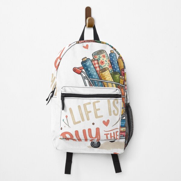 Item preview, Life Is Short, Buy The Fabric Sewing Quilting Pun Funny Craft Lover designed and sold by smallcatvn.
