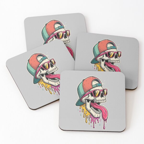 Item preview, Rebel Skate Skull – Urban Attitude & Dripping Psychedelic Style    designed and sold by UNICREART.