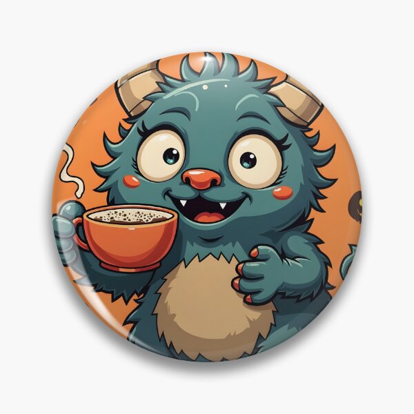 Item preview, Cozy Monster Drinking Hot Chocolate designed and sold by MilaPrintify.