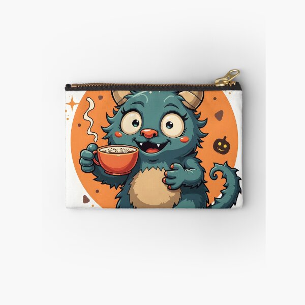 Item preview, Cozy Monster Drinking Hot Chocolate designed and sold by MilaPrintify.