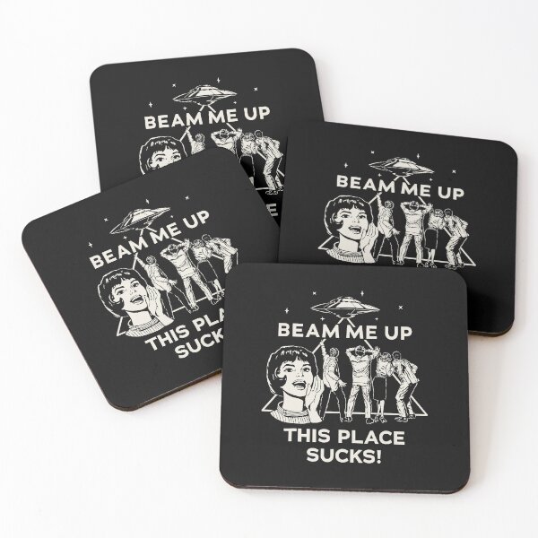 Item preview, Beam Me Up This Place Sucks Stranger Things Retro Sci Fi designed and sold by khdmalakarak.