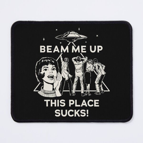 Item preview, Beam Me Up This Place Sucks Stranger Things Retro Sci Fi designed and sold by khdmalakarak.