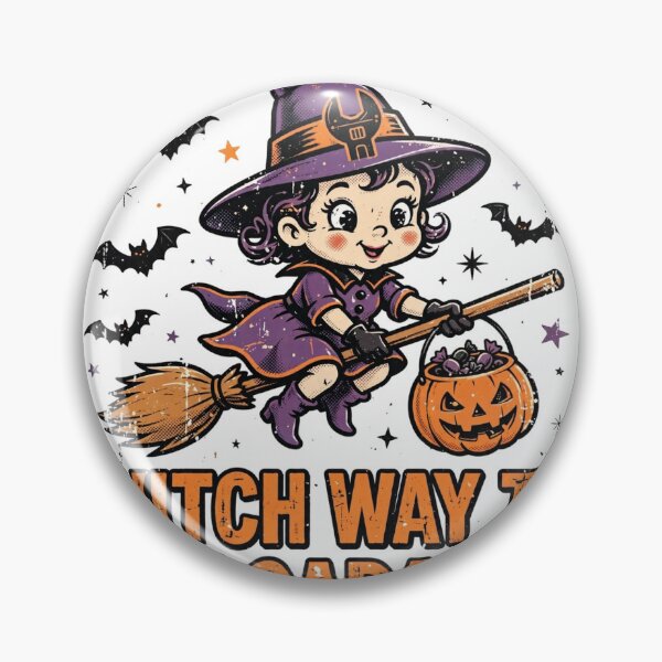 Item preview, Witch Way to the Garage? - Funny Halloween Mechanic Witch designed and sold by Dudas Garage & Outdoors.
