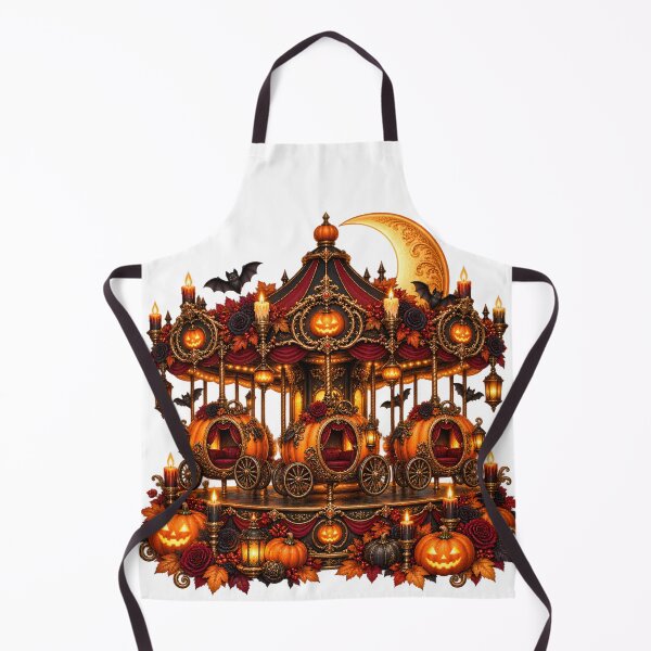 Item preview, Gothic Pumpkin Merry-Go-Round – Haunted Halloween Carniv designed and sold by Clothes With Smiling Animals Walt Gral.
