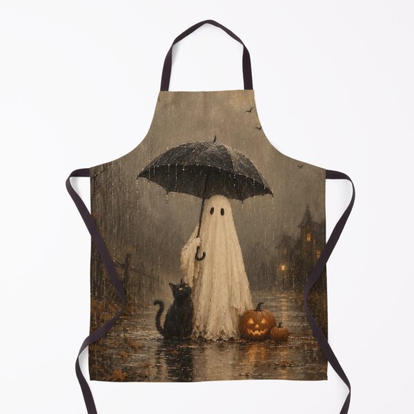 Item preview, Vintage Gothic Halloween | Ghost, Black Cat, Pumpkins  designed and sold by La Roba by Niki.