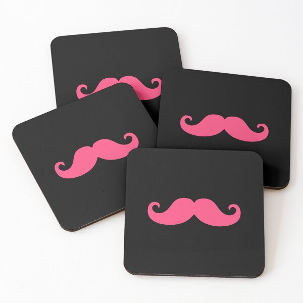 Item preview, Pink Mustache Funny Hipster Handlebar Facial Hair designed and sold by khdmalakarak.