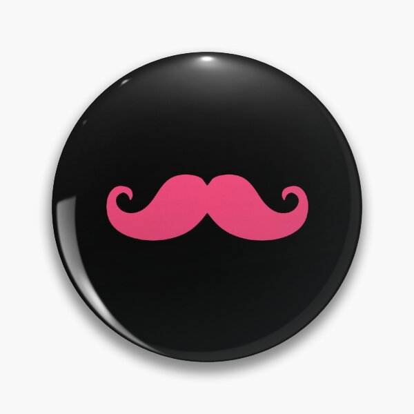 Item preview, Pink Mustache Funny Hipster Handlebar Facial Hair designed and sold by khdmalakarak.