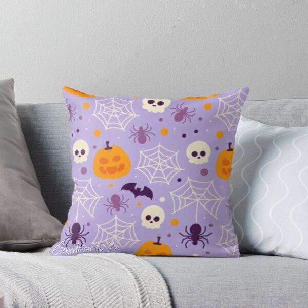 Item preview, Cute Spooky Halloween Pumpkin Seamless Pattern designed and sold by crystalar95.