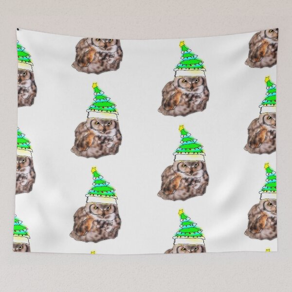 Item preview, Gary the Grumpy Owl Wearing tree Hat – animalzinhats designed and sold by Ashley’sAnimalz.