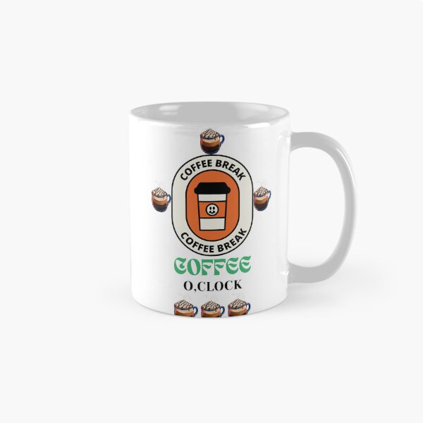 Item preview, Coffee O'clock - Funny Coffee Time Quote designed and sold by walbayzon.