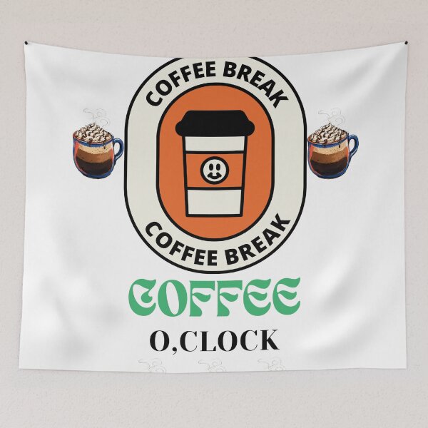 Item preview, Coffee O'clock - Funny Coffee Time Quote designed and sold by walbayzon.