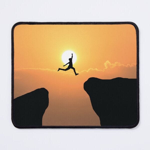 Item preview, Inspirational Leap of Faith Success Motivation Art designed and sold by Minem39.