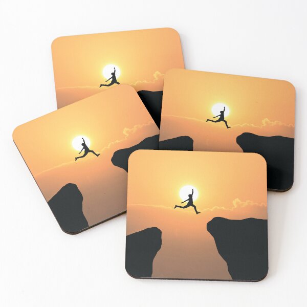 Item preview, Inspirational Leap of Faith Success Motivation Art designed and sold by Minem39.