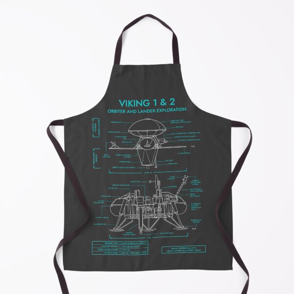 Item preview, Viking 1 & 2. Mars Exploration (Grey and Turquoise Blueprint. Vertical) designed and sold by BGALAXY.