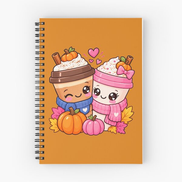 Item preview, Cute Coffee Couple Kawaii Fall Boyfriend Girlfriend Autumn Love designed and sold by WalkWithMimi.
