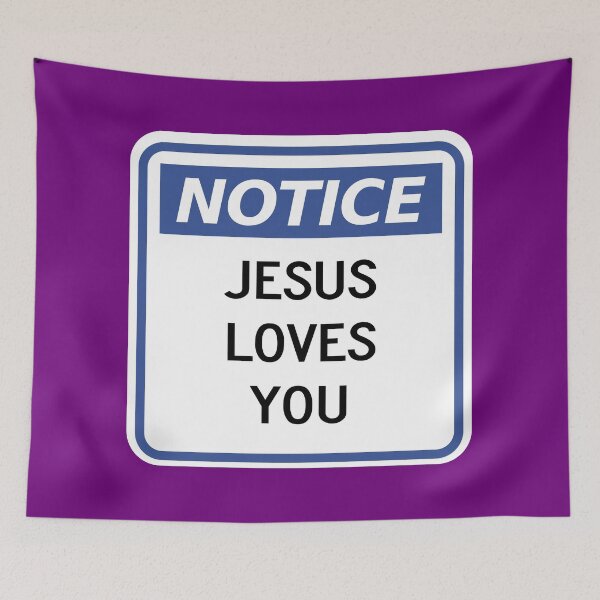Item preview, Notice: Jesus Loves You designed and sold by Karate Octopus.