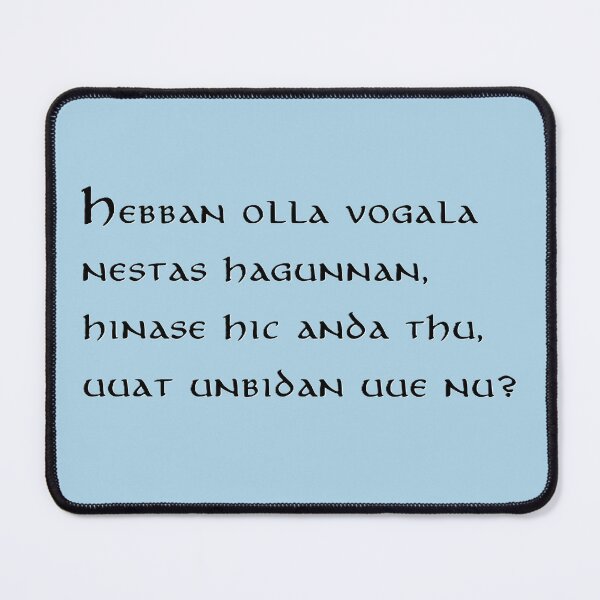Item preview, Hebban olla vogala designed and sold by SannrHuninc.