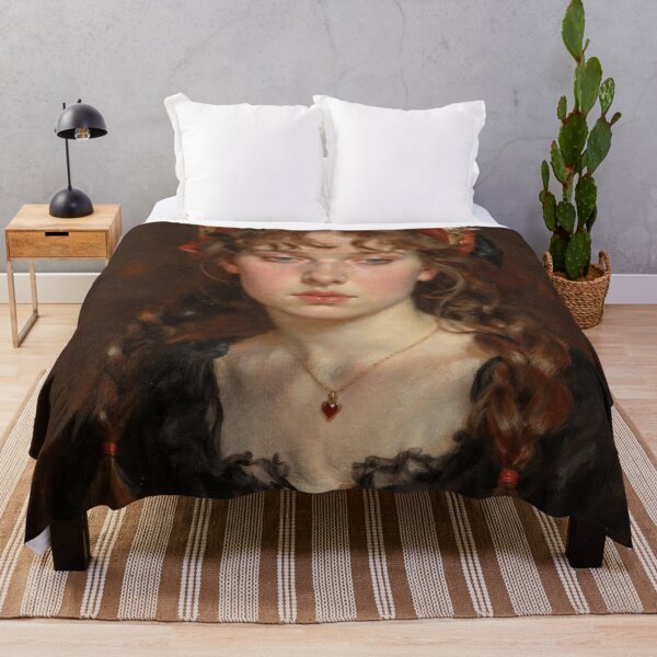 Item preview, Melancholic Victorian Girl – Vintage Portrait designed and sold by ZYVARENNE.