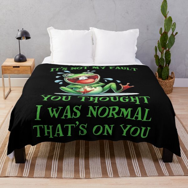 Item preview, Frog It’s Not My Fault You Thought I Was Normal That’s On You designed and sold by DeanRoseArt.