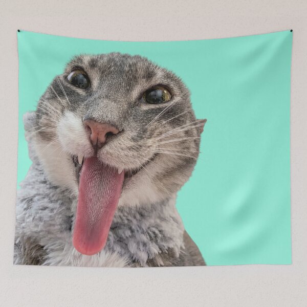 Item preview, Tongue out cat designed and sold by Chonk Borris.