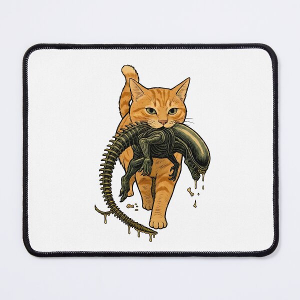 Item preview, Cat Carrying Alien Funny Sci-Fi Cat designed and sold by Elakhongthe.