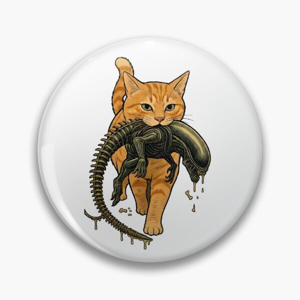 Item preview, Cat Carrying Alien Funny Sci-Fi Cat designed and sold by Elakhongthe.