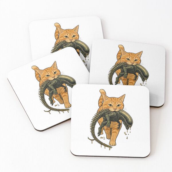 Item preview, Cat Carrying Alien Funny Sci-Fi Cat designed and sold by Elakhongthe.