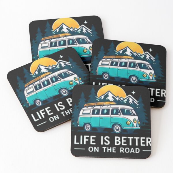 Item preview, Life Is Better On The Road Van Travel Adventure Camping Design designed and sold by Tipsy24.