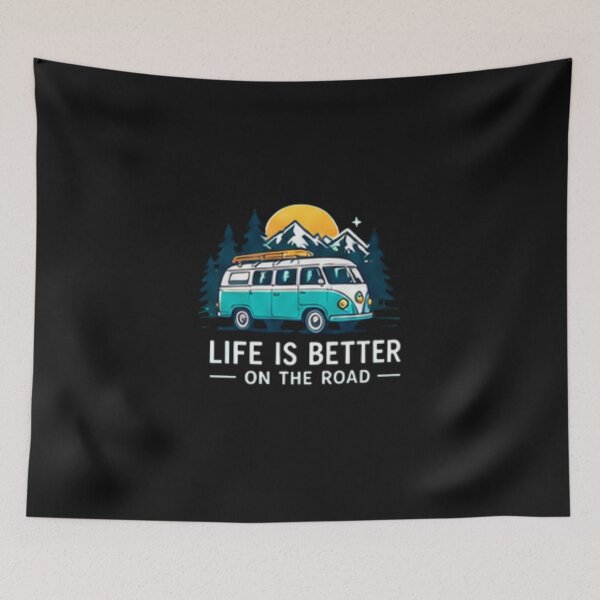 Item preview, Life Is Better On The Road Van Travel Adventure Camping Design designed and sold by Tipsy24.