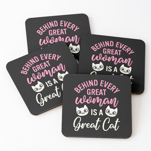 Item preview, Behind Every Great Woman is a Great Cat designed and sold by jaygo.