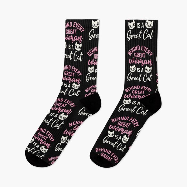 Item preview, Behind Every Great Woman is a Great Cat designed and sold by jaygo.