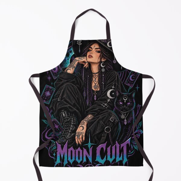 Item preview, Moon Cult Dark Witch Gothic Occult Celestial Art designed and sold by CrazySzoopWorld.