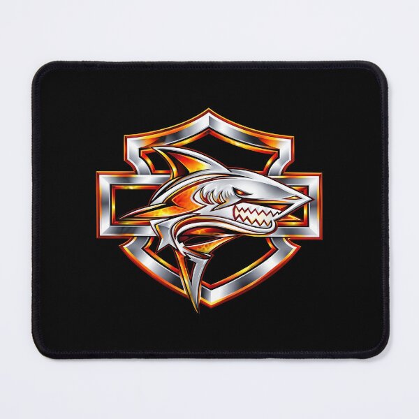 Item preview, Electric Orange Shark Logo designed and sold by DeanRoseArt.