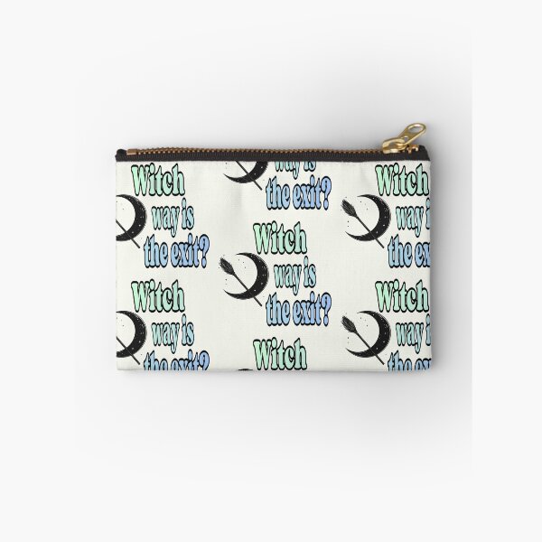 Item preview, Witch way is the exit? Witch's broom in road traffic designed and sold by LiskoDesign.