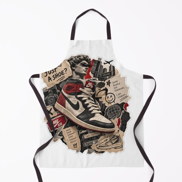 Item preview, Vintage Sneaker Story Urban Streetwear Aesthetic Collage Sticker designed and sold by PRIME4YOU.