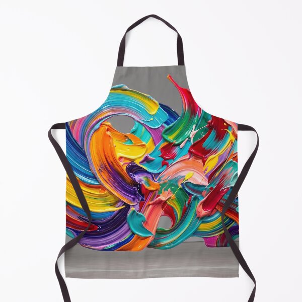 Item preview, Vibrant Abstract Impasto Oil Paint Swirls Modern Art designed and sold by ArtworkNorth.