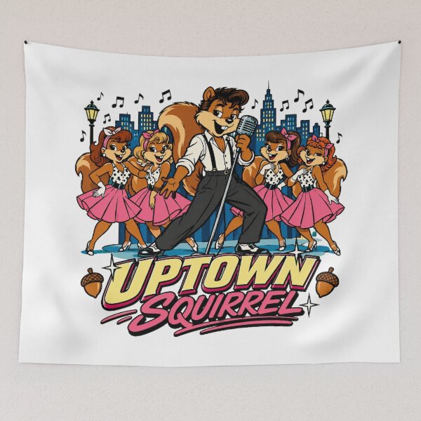 Item preview, Uptown Squirrel Music Homage designed and sold by Bad-Decisions-Designs.