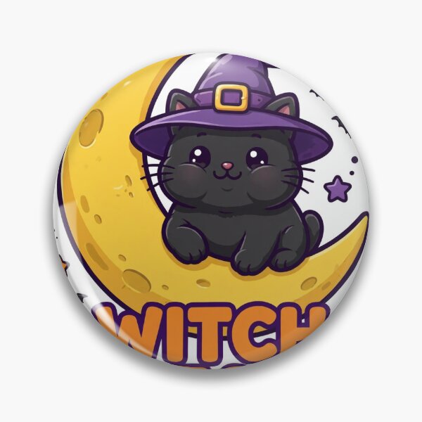 Item preview, Witch Please Cute Black Cat Witch Halloween Sticker designed and sold by Gurrteg.