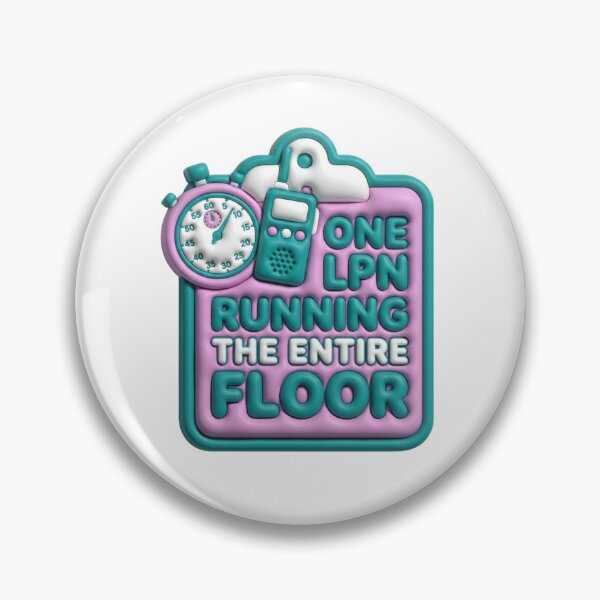 Item preview, Running The Entire Floor LPN Sticker – Sarcastic LTC Nurse Shift Chaos Humor designed and sold by The Niche Lab.