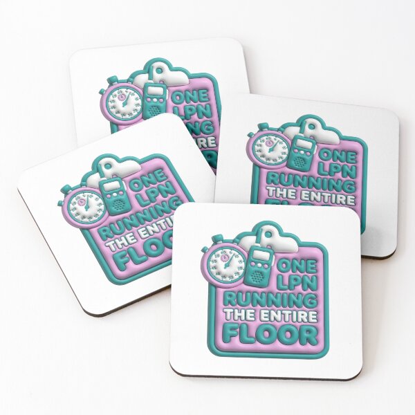 Item preview, Running The Entire Floor LPN Sticker – Sarcastic LTC Nurse Shift Chaos Humor designed and sold by The Niche Lab.