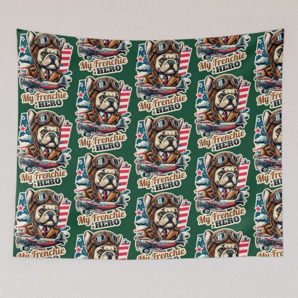 Item preview, Pilot French bulldog (1) designed and sold by NourishingShop.