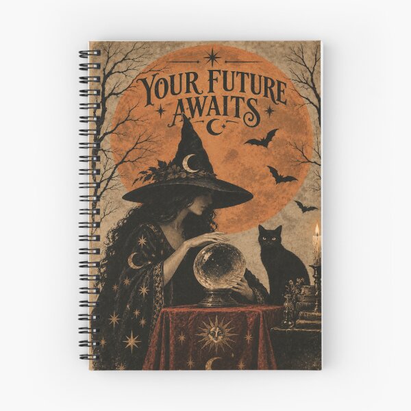 Item preview, The Fortune Teller – Vintage Halloween Witch Art designed and sold by La Roba by Niki.