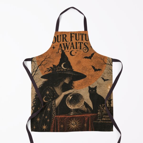 Item preview, The Fortune Teller – Vintage Halloween Witch Art designed and sold by La Roba by Niki.