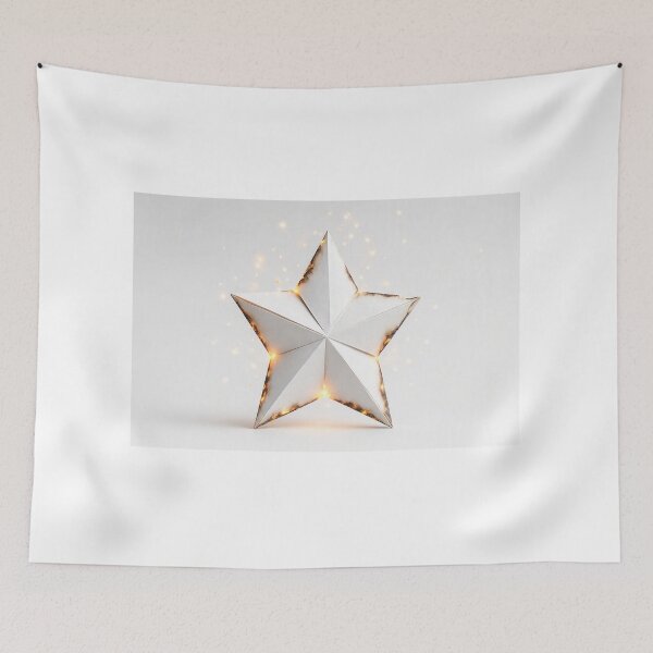 Item preview, Burning Origami Star with Golden Glow designed and sold by Wonderful Designs.