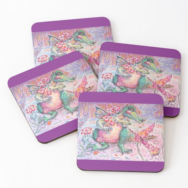 Item preview, Flower Dragon - Picking beautiful blooms for you designed and sold by LittleLiz.