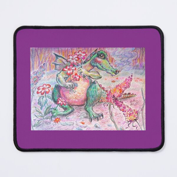Item preview, Flower Dragon - Picking beautiful blooms for you designed and sold by LittleLiz.