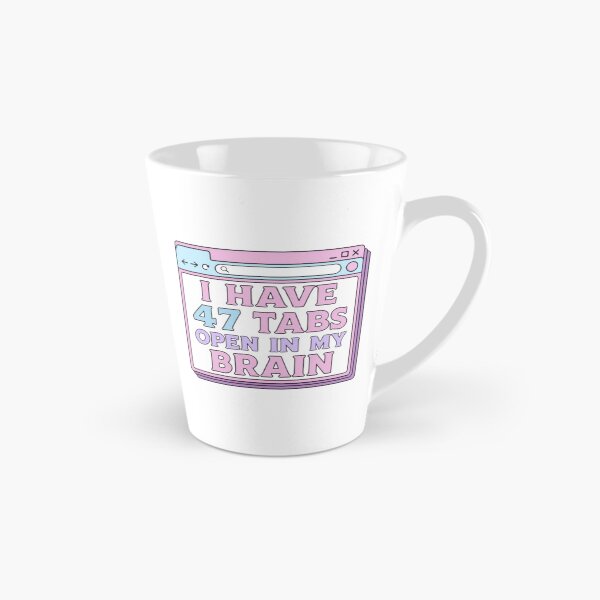 Item preview, I Have 47 Tabs Open In My Brain Funny ADHD Browser Sticker designed and sold by Farahsalama.