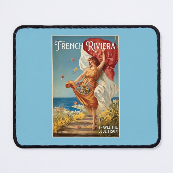 Item preview, French Riviera Travel Poster designed and sold by ArtworkNorth.