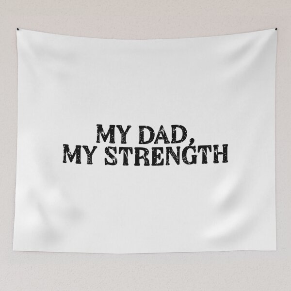 Item preview, My Dad My Strength - Best Dad Ever Typography | Father Love Gift | Proud Dad Family Design designed and sold by 440CREATIVES.